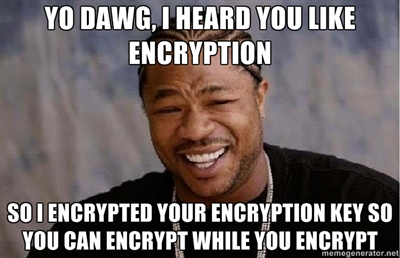 Yo dawg I heard you like encryption