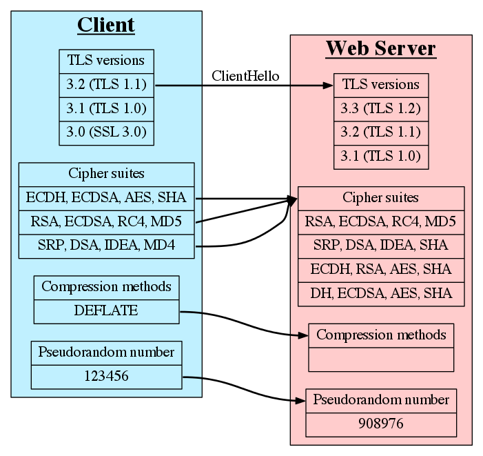 TLS Handshake Negotiation ClientHello